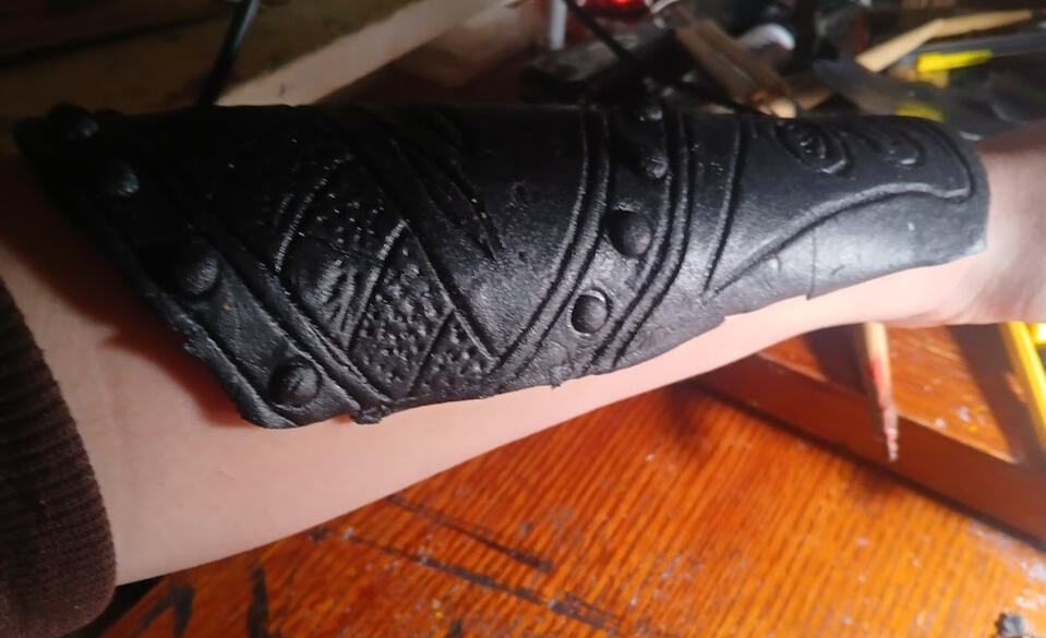 Armor molded to my arm (2/2)